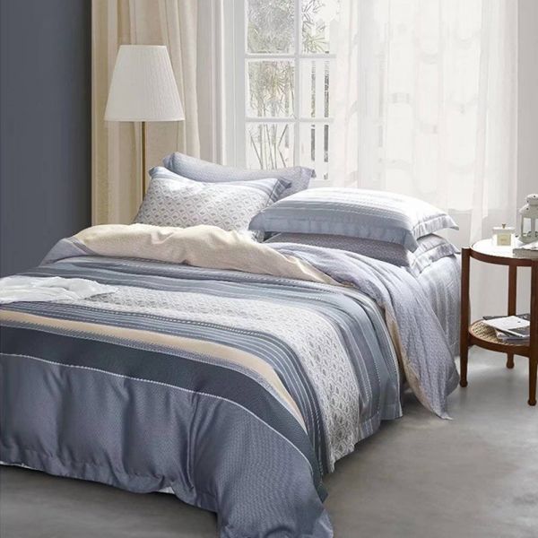 LAMINA  雙人 豌豆莢 100%萊賽爾天絲兩用被套床包組 100%萊爾賽天絲,枕套床包組,台灣製造,雙人