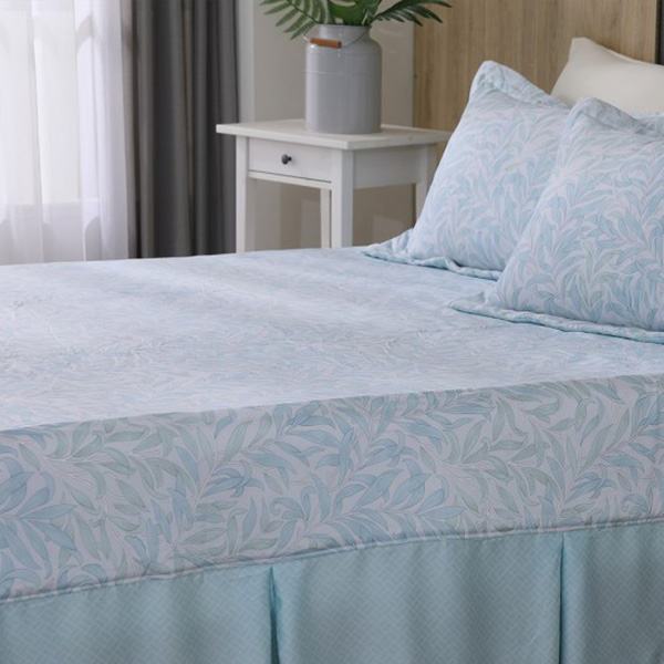 Cozy inn 雙人 湖綠蔓草 100%萊賽爾天絲兩用被套床包組 湖綠蔓草,100%萊爾賽天絲,兩用被床包組,台灣精緻,雙人,專櫃私花