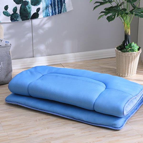 LAMINA 單人加大 3D氣對流日式床墊-藍 透氣床墊,5公分,三折收納床墊,兩用床墊,單人加大床墊