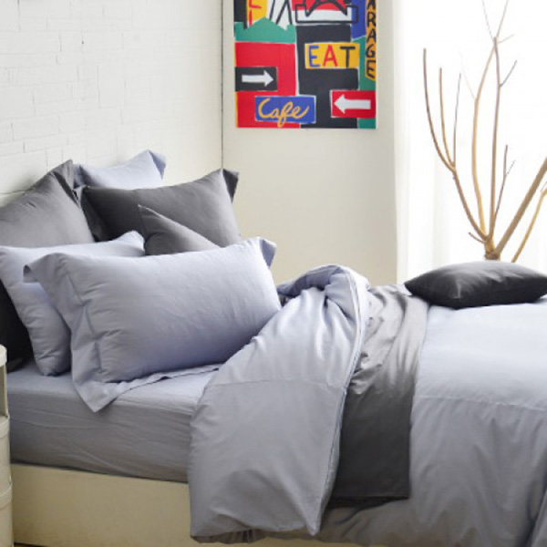 Cozy inn  雙人  極致純色-時尚紫-300織精梳棉薄被套床包組 100%精梳棉,薄被套,被套床包組,精梳棉床包組,時尚紫,雙人