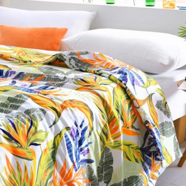 Cozy inn  雙人 天堂-綠-300織精梳棉-涼被 100%精梳棉,涼被,精梳棉涼被,天堂-綠,雙人