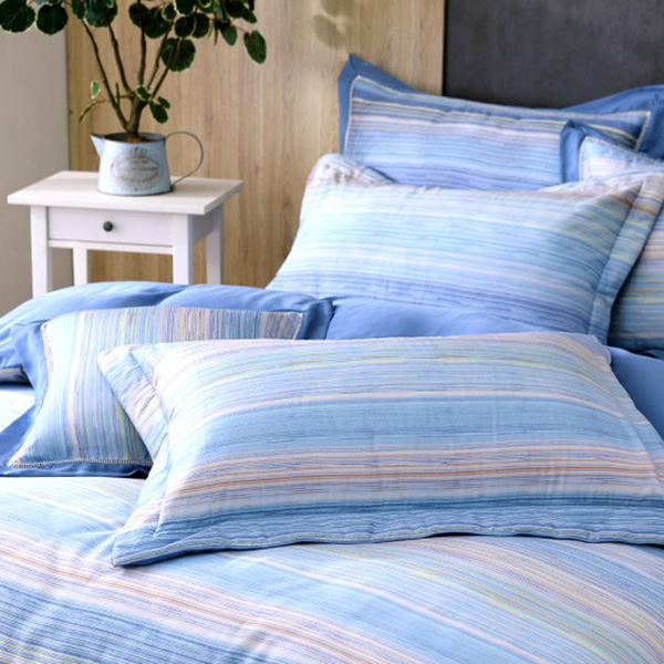 Cozy inn  加大  輕奢線條 300織萊賽爾天絲兩用被套床包組 輕奢線條,100%萊爾賽天絲,兩用被床包組,台灣精緻,雙人,專櫃私花