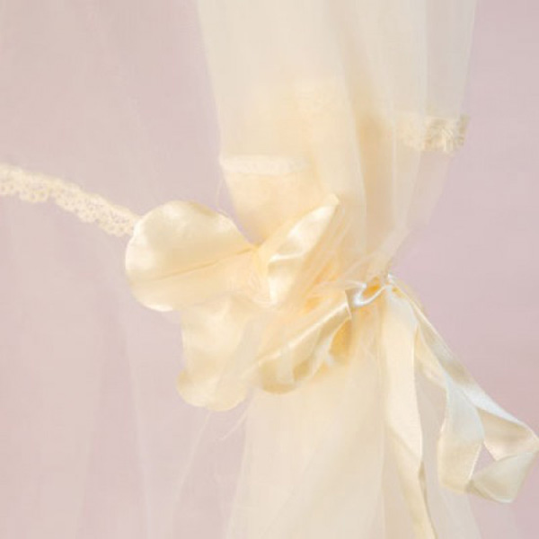 LAMINA 公主緹花蕾絲圓形睡簾 