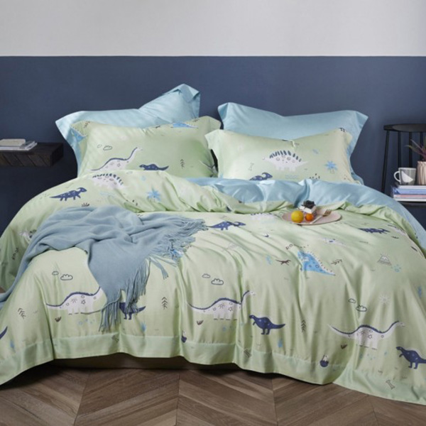 LAMINA  加大  侏羅紀草原 天絲四件式兩用被套床包組   萊爾賽天絲,兩用被套床包組,台灣製造,天絲兩用被套床包組,天絲四件式兩用被套床包組