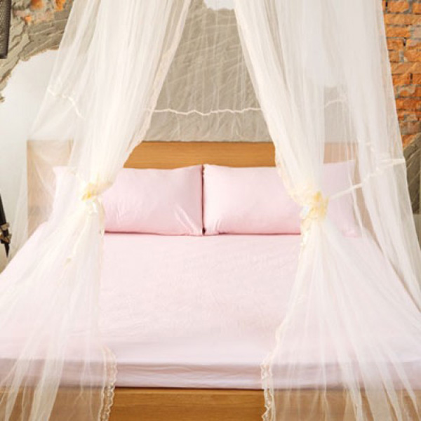 LAMINA 公主緹花蕾絲圓形睡簾 