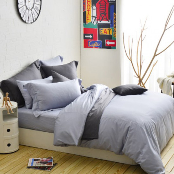 Cozy inn  雙人  極致純色-時尚紫-300織精梳棉薄被套床包組 100%精梳棉,薄被套,被套床包組,精梳棉床包組,時尚紫,雙人