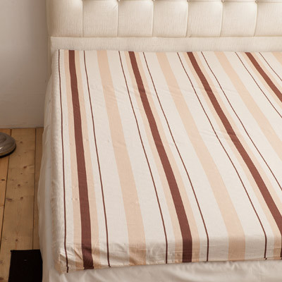 LAMINA品味條紋平面8cm記憶床墊咖-單人 床墊.記憶床墊.MIT台灣製造