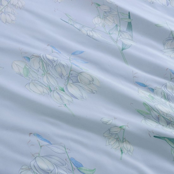 Cozy inn 雙人 香水鈴蘭 300織萊賽爾天絲兩用被套床包組 100%萊爾賽天絲,兩用被床包組,台灣精緻,雙人,專櫃私花,300織,60支