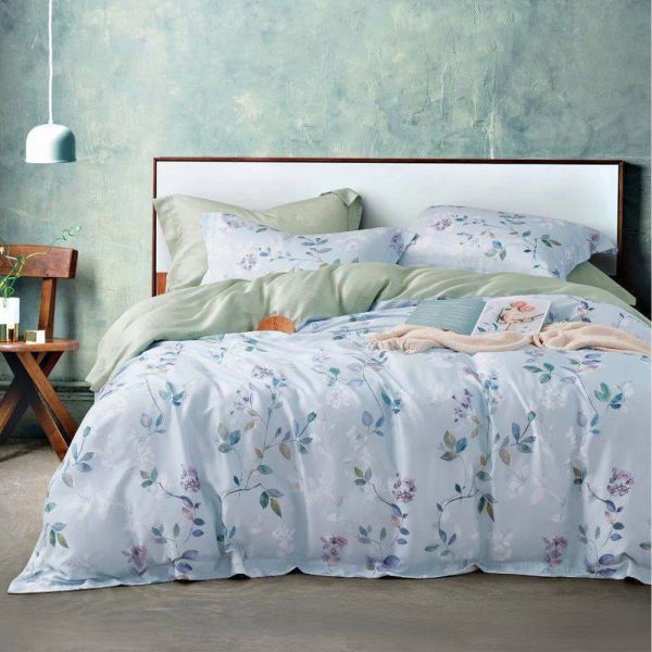 LAMINA  加大 霞露  100%萊賽爾天絲枕套床包組 100%萊爾賽天絲,枕套床包組,台灣製造,加大