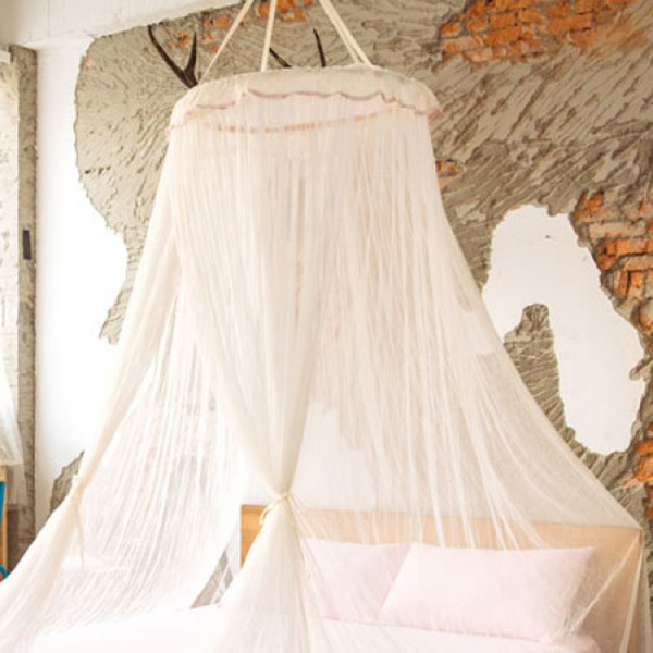 LAMINA  粉彩蕾絲圓形睡簾 