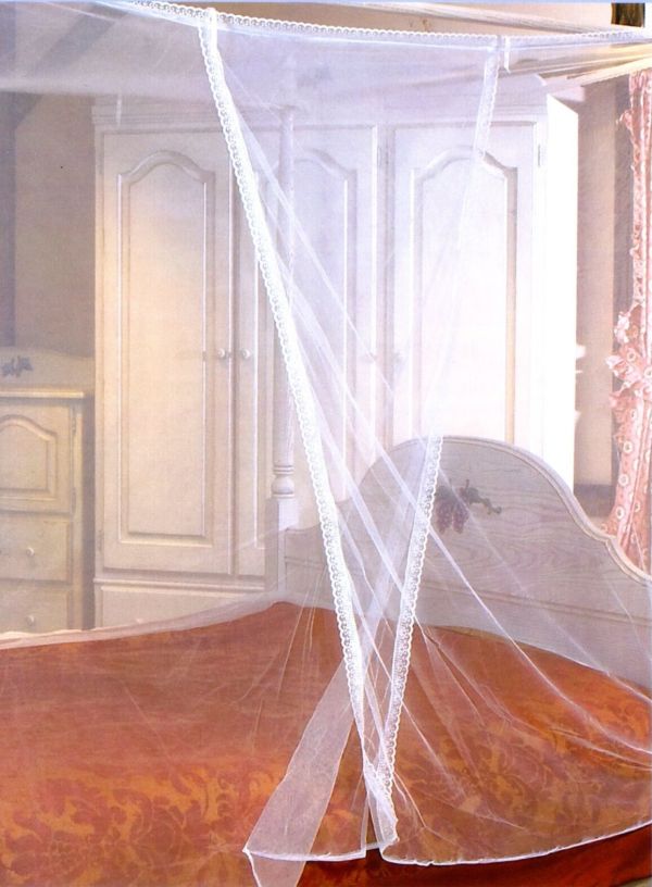 LAMINA蕾絲方形蚊帳單人米 