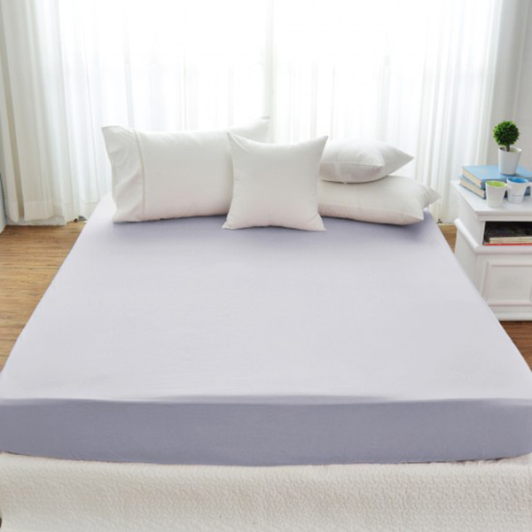 Cozy inn  雙人 極致純色-時尚紫-300織精梳棉床包 100%精梳棉,床包,精梳棉床包,淺灰,雙人