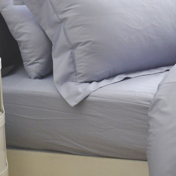 Cozy inn  雙人 極致純色-時尚紫-300織精梳棉床包 100%精梳棉,床包,精梳棉床包,淺灰,雙人