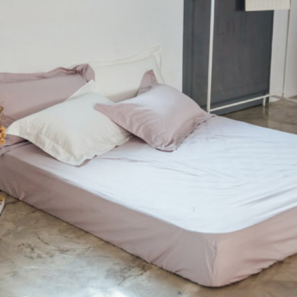 LAMINA  雙人  純色-灰芋紫 100%精梳棉四件式被套床包組 100%精梳棉,薄被套,被套床包組,精梳棉床包組,純色-灰芋紫,雙人