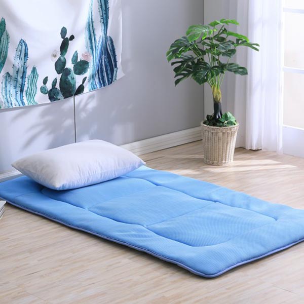 LAMINA 單人加大 3D氣對流日式床墊-藍 透氣床墊,5公分,三折收納床墊,兩用床墊,單人加大床墊