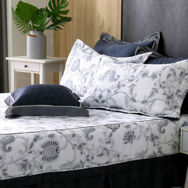 Cozy inn 雙人 圖騰筆觸 300織萊賽爾天絲兩用被套床包組 圖騰筆觸,100%萊爾賽天絲,兩用被床包組,台灣精緻,雙人,專櫃私花