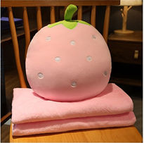 【買一送一！再打７９折！】LAMINA可愛造型暖手枕-草莓 