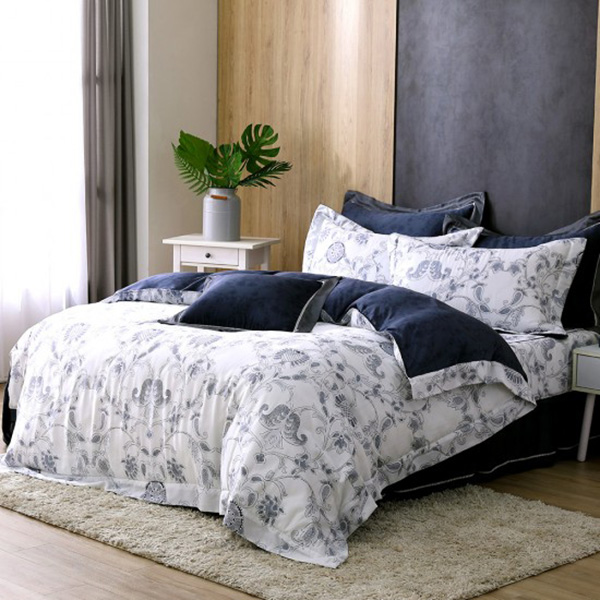 Cozy inn 雙人 圖騰筆觸 300織萊賽爾天絲兩用被套床包組 圖騰筆觸,100%萊爾賽天絲,兩用被床包組,台灣精緻,雙人,專櫃私花