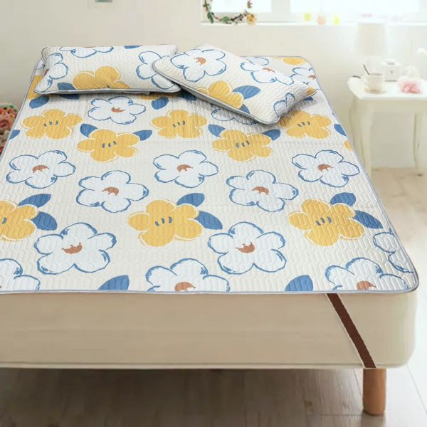 LAMINA冬夏兩用四季乳膠墊雙人附枕套-印花 