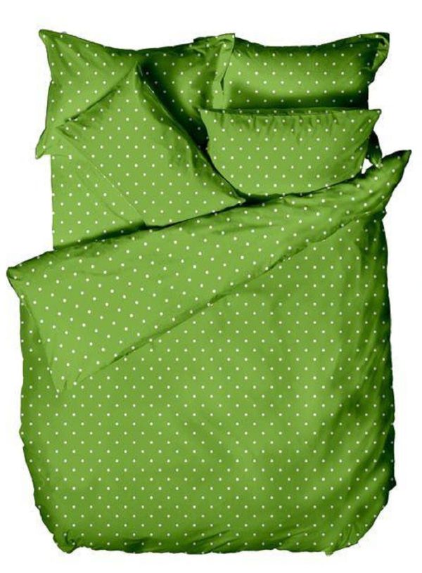 LAMINA混紡加大床包枕套三件組-colorful綠 