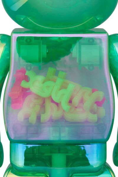 BE@RBRICK X-girl CLEAR GREEN Ver. 100％ & 400％ 