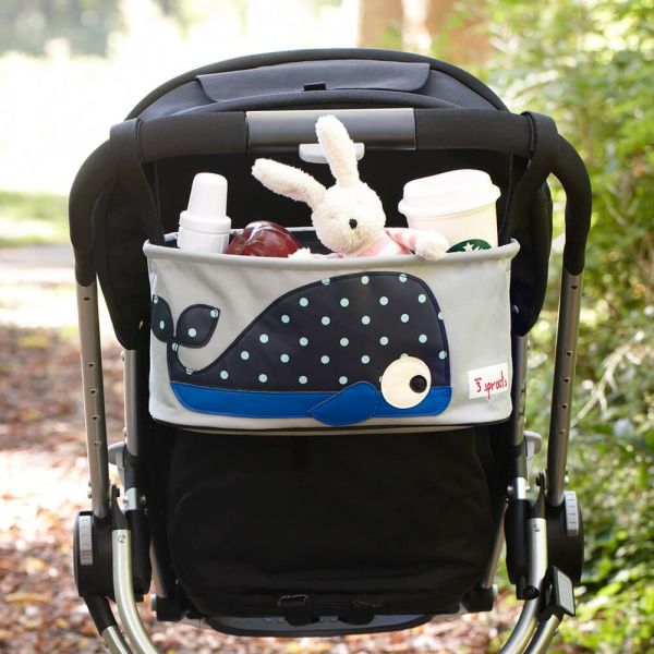 加拿大 3 Sprouts推車置物袋-小鯨魚 台灣授權代理商 