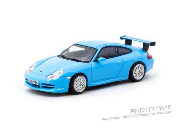 (預購) TARMAC WORKS 1/64 保時捷 Porsche 911 GT3 (type 996) Light Blue T64G-069-BL (預購) TARMAC WORKS 1/64 保時捷 Porsche 911 GT3 (type 996) Light Blue T64G-069-BL
