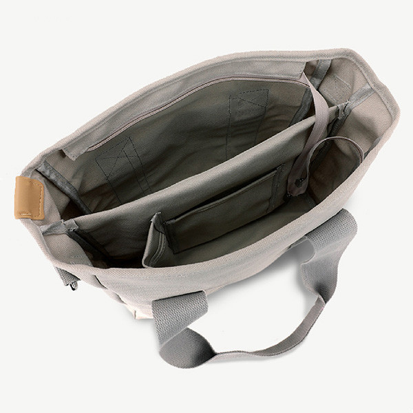 Big環保帆布包│升級大款│提背兩用-卡其色 日常帆布包,側背環保包,多功能隔層,輕鬆整理物品,時尚伴侶,實用舒適,輕便旅行包,簡約生活配件,帆布包,買一送一