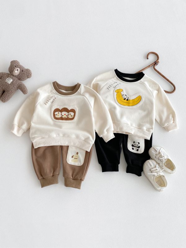 小熊吐司+香蕉熊貓套裝 