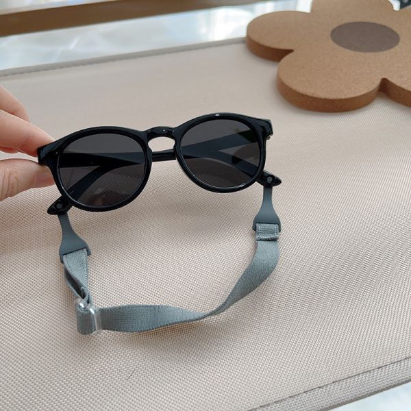 童趣防掉式圓墨鏡 