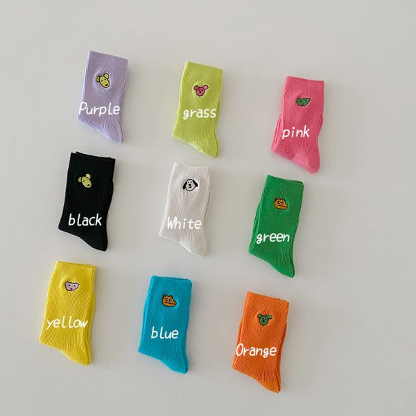 好閃夏天色系｜動物中筒襪 