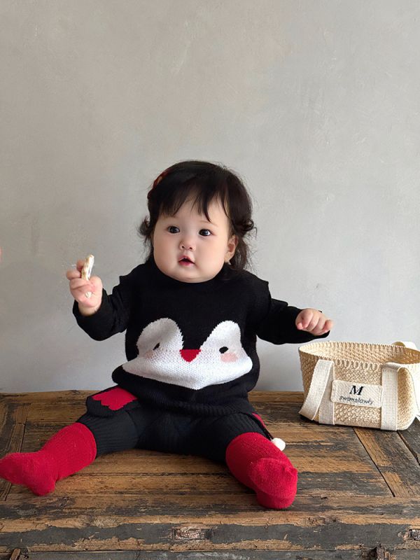 小企鵝萌萌針織背心 