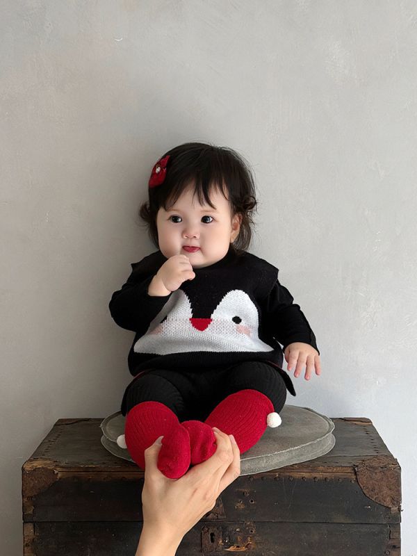 小企鵝萌萌針織背心 