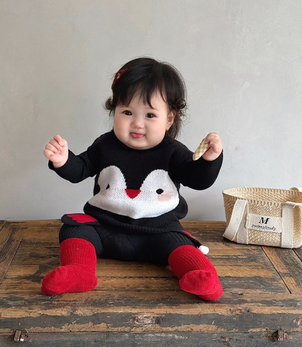 小企鵝萌萌針織背心 