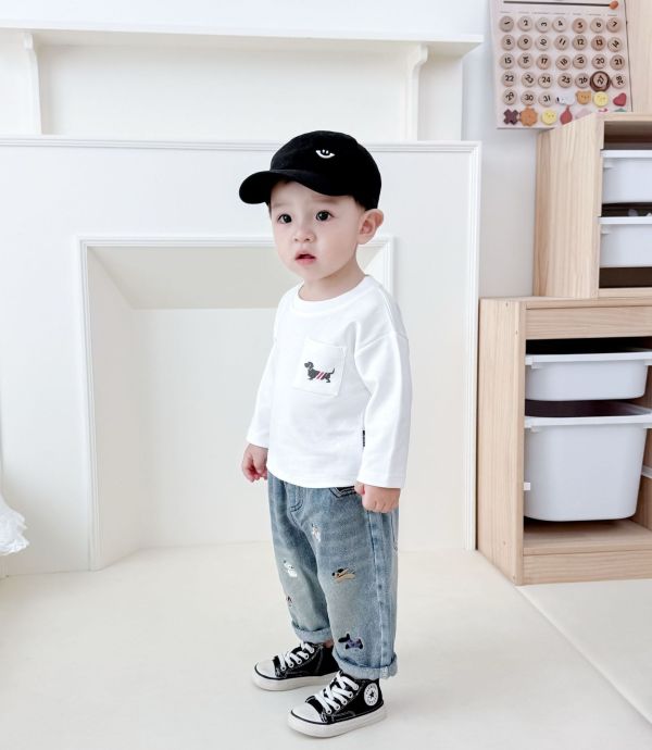 俏皮小狗狗印花LOOK 