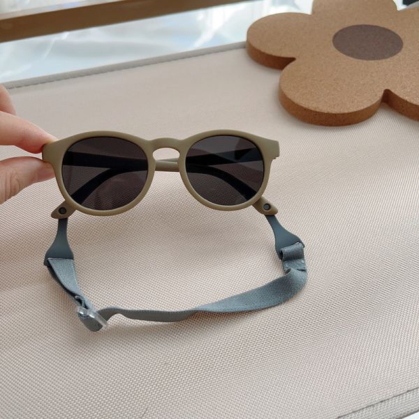 童趣防掉式圓墨鏡 