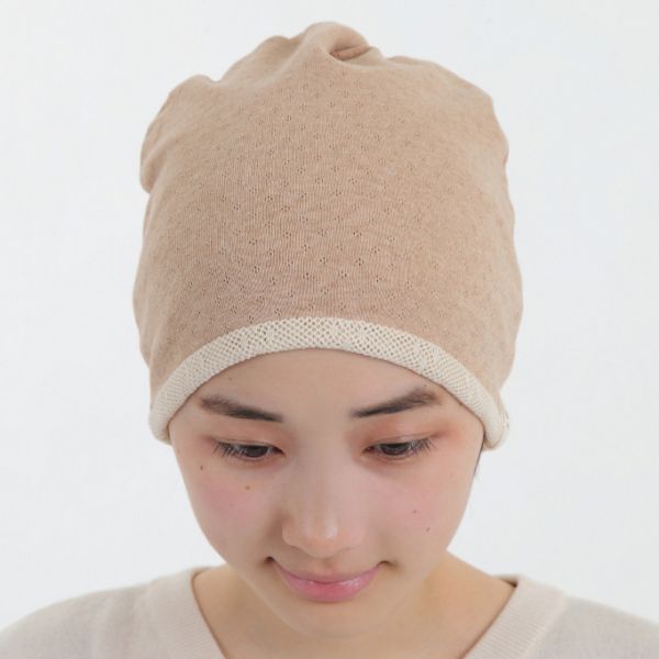日本製 100%有機棉針織帽｜NOC認證 親膚舒適 適合敏感肌 化療帽,醫療帽,掉髮期,化療,有機棉,100%有機棉帽子