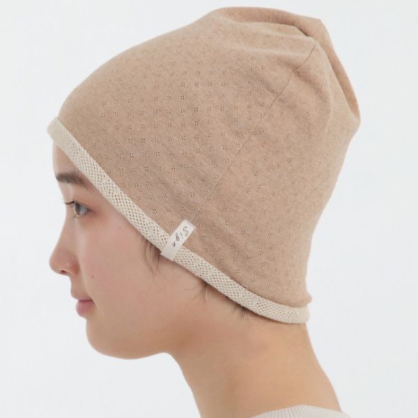 日本製 100%有機棉針織帽｜NOC認證 親膚舒適 適合敏感肌 化療帽,醫療帽,掉髮期,化療,有機棉,100%有機棉帽子