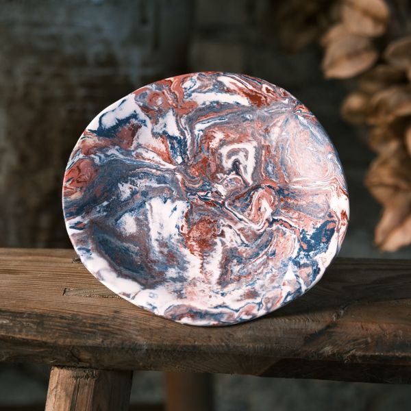 AnD Handmade Ceramic twisted Colored Body Plate 陶藝,盤子,陶瓷,鶯歌