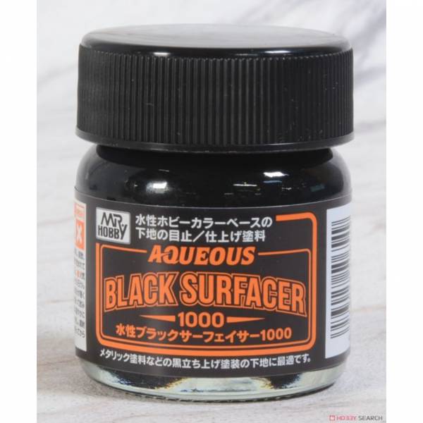 GUNZE 郡氏 Mr.HOBBY HSF03 水性黑色液態補土 #1000 40ml 