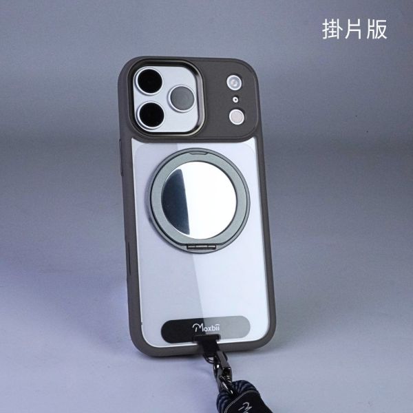 【Mira Winks】YOI系列 Apple iPhone 17 Pro 旋轉磁吸支架+鏡面保護殼(無蓋版) iphone17Pro,mira winks,iphone17Pro鏡面手機殼,iphone17Pro鏡子手機殼,iphone17Pro旋轉支架鏡子,iphone17Pro旋轉支架手機殼,iphone17Pro防摔殼,iphone17Pro不變黃手機殼,化妝鏡,casetify,UAG,devilcase,保護殼,moxbii