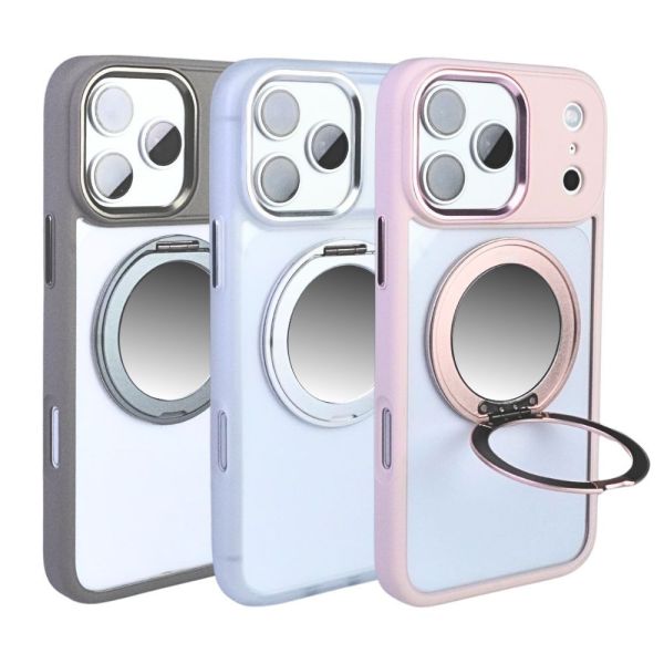 【Mira Winks】YOI系列 Apple iPhone 17 Pro 旋轉磁吸支架+鏡面保護殼(無蓋版) iphone17Pro,mira winks,iphone17Pro鏡面手機殼,iphone17Pro鏡子手機殼,iphone17Pro旋轉支架鏡子,iphone17Pro旋轉支架手機殼,iphone17Pro防摔殼,iphone17Pro不變黃手機殼,化妝鏡,casetify,UAG,devilcase,保護殼,moxbii