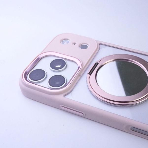 【Mira Winks】YOI系列 Apple iPhone 17 Pro 旋轉磁吸支架+鏡面保護殼(無蓋版) iphone17Pro,mira winks,iphone17Pro鏡面手機殼,iphone17Pro鏡子手機殼,iphone17Pro旋轉支架鏡子,iphone17Pro旋轉支架手機殼,iphone17Pro防摔殼,iphone17Pro不變黃手機殼,化妝鏡,casetify,UAG,devilcase,保護殼,moxbii