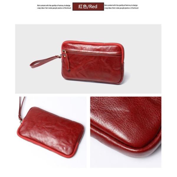 頭層牛皮手拿包男夾女夾【LH1058】 