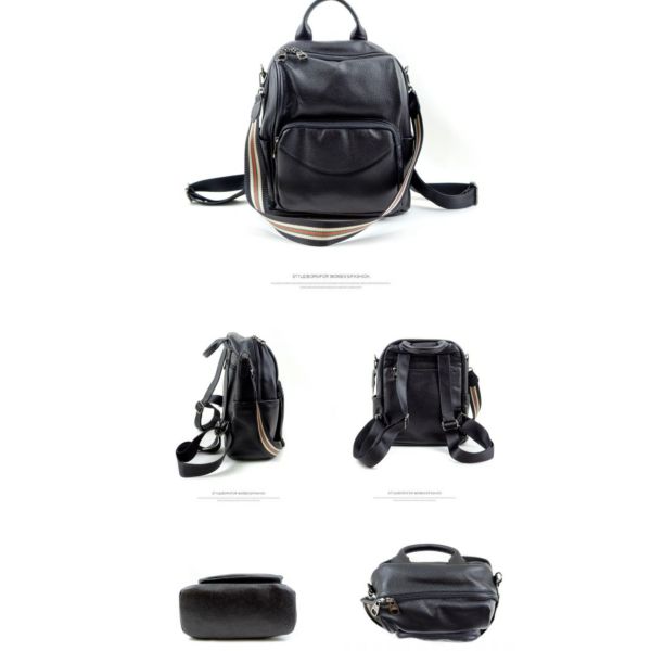 頭層牛皮2WAY後背包女包【LB857】 