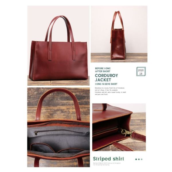 頭層牛皮復古簡約女士手提包女包【LB726】 