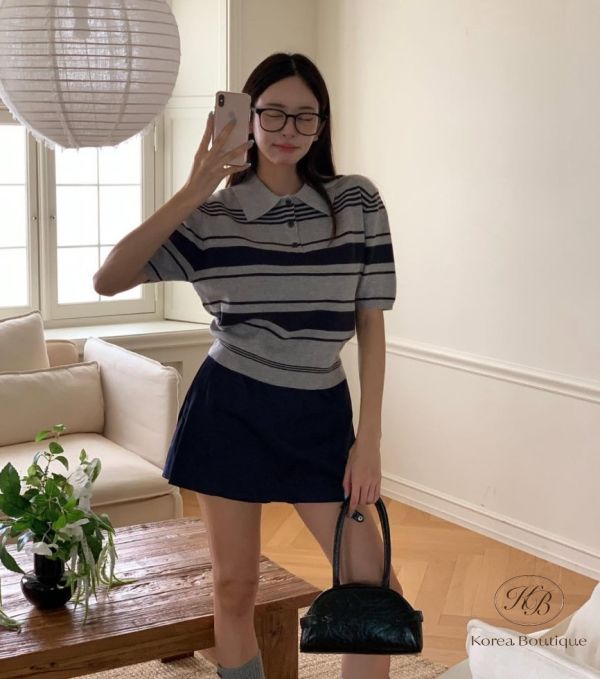 Fw12 秋季 柔暖親膚Miu 感針織polo衫 