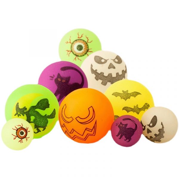 YF18195 24入4.5萬聖節圖案彈力球 