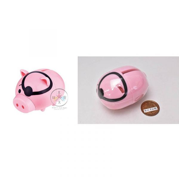 迪士尼 玩具總動員 火腿豬存錢筒附貼紙 環保扭蛋 公仔擺飾 皮克斯 4入組 