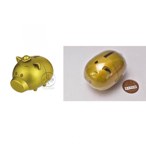 迪士尼 玩具總動員 火腿豬存錢筒附貼紙 環保扭蛋 公仔擺飾 皮克斯 4入組 